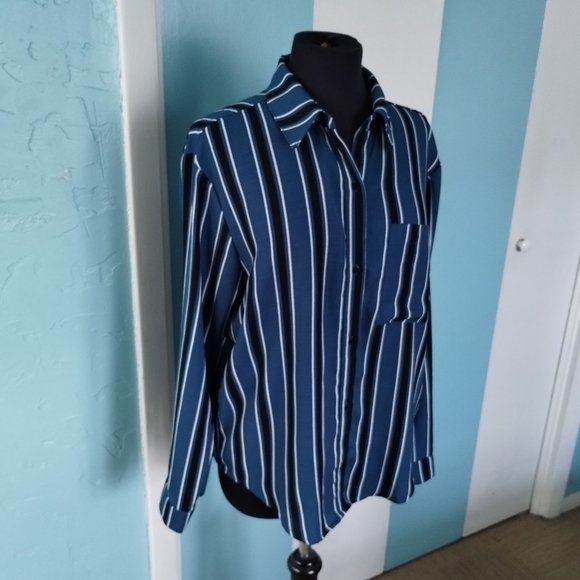 Wild Fable Striped Blouse - Picture 4 of 12